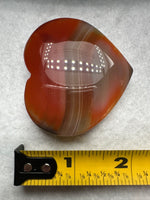 Carnelian Heart Palm Stone #7