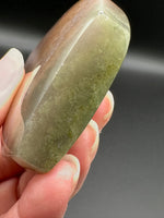 Ocean Jasper Polished Arrow Flame Freeform #4 – Peach & Moss Green – 147g