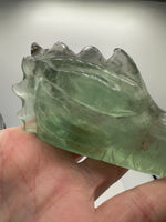 Fluorite Dragon Head Carving #19