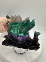 Rainbow Fluorite Nine-Tailed Fox