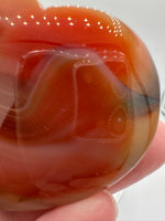 Carnelian Heart Palm Stone #7