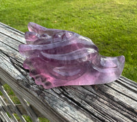 Fluorite Dragon Head Carving #4