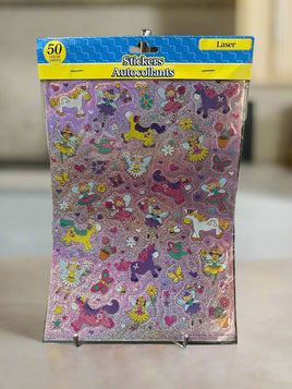 50 Count Laser Stickers Fairies and Horses