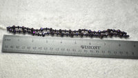 Velvet Amethyst Graduated Faceted Glass Bead Strands for Jewelry Making