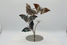8th Vein Ocean Jasper Butterfly Stand with Small Sphere Holder #3