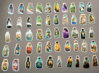 Curiosity Bottle Stickers Set of 50