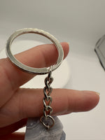 Blue Lace Agate Keychain