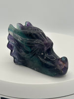 Fluorite Dragon Head Carving #6