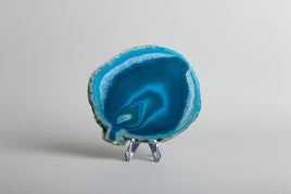 Dyed Blue Agate Slice #26