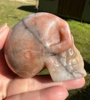 Orange Jade Skull #14