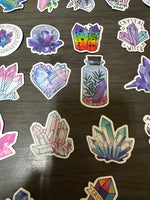 Gem & Crystal Stickers Set of 50