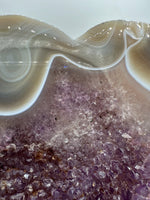 Large Amethyst Dendritic Agate Heart with Stand #3