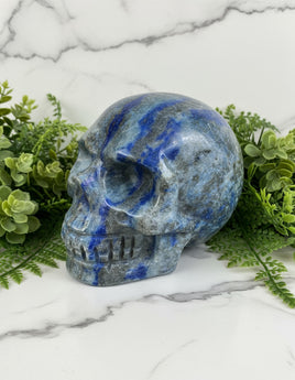 Natural Lapis Lazuli Skull