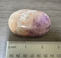Amethyst Mixed with Stripe Agate Palm Stone #9