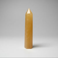 Orange Mexican Calcite Obelisk Tower #4