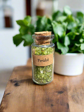 Peridot Chips In Bottle