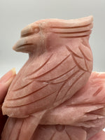 Pink Opal Bird Carving #1