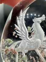 Beautiful Pegasus Garden Quartz Inner Scene Carving #1
