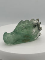 Fluorite Dragon Head Carving #19