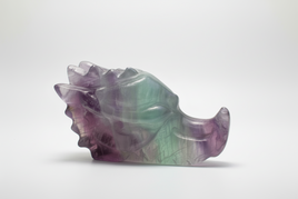 Fluorite Dragon Head Carving #11