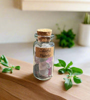 Colorful Fluorite Chips In Bottle