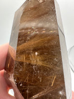 Gold Rutilated Quartz Point #8