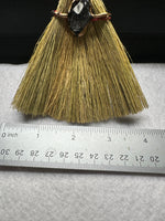 Tiger Eye & Amethyst Decorative Crystal Broom with Owl