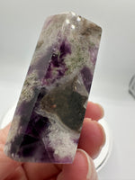 Feather Fluorite Free Form with Rainbows #3
