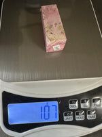 Rhodochrosite Four-Sided Tower #4 – Pink Swirls & Dark Matrix Crystal Point