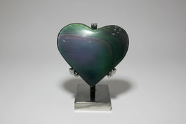 Rainbow Sheen Obsidian Heart #3