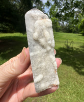 Black Chalcedony Sphalerite Obelisk Tower #3