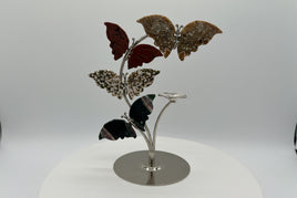 8th Vein Ocean Jasper Butterfly Stand with Small Sphere Holder #5