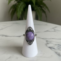 Natural Charoite Ring #30