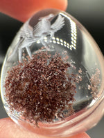 Beautiful Pegasus Garden Quartz Inner Scene Carving #5