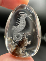 Beautiful Seahorse Garden Quartz Inner Scene Carving #6