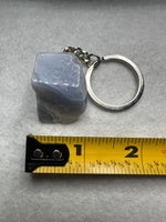 Blue Lace Agate Keychain