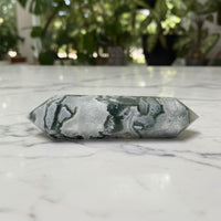 Moss Agate Double Terminated Point #1