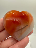 Carnelian Heart Palm Stone #5