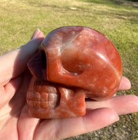 Orange Jade Skull #11