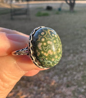 8th Vein Ocean Jasper S925 Sterling Silver Ring #4