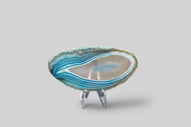 Dyed Blue/Teal Agate Slice #8