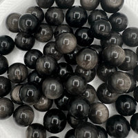 Silver Sheen Obsidian Spheres