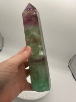 Large Fat Watermelon Fluorite Tower #5