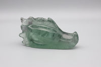 Fluorite Dragon Head Carving #19