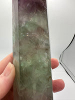 Large Fat Watermelon Fluorite Tower #4