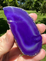 Dyed Purple Agate Slice #23