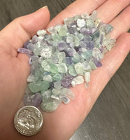 Rainbow Fluorite Rough Chips