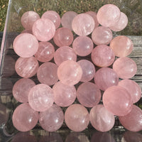 Rose Quartz Spheres
