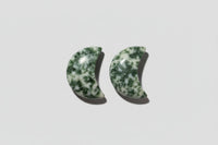 Tree Agate Moon Pair