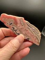 Rhodochrosite Slab #13 – Natural Pink Banded Rhodochrosite Mineral Specimen